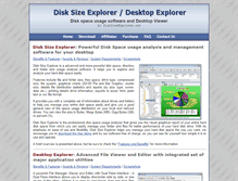 Tablet Screenshot of disksizeexplorer.com